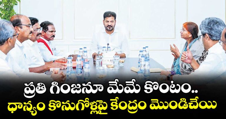 ప్రతి గింజనూ మేమే కొంటం..ధాన్యం కొనుగోళ్లపై కేంద్రం మొండిచేయి: సీఎం రేవంత్