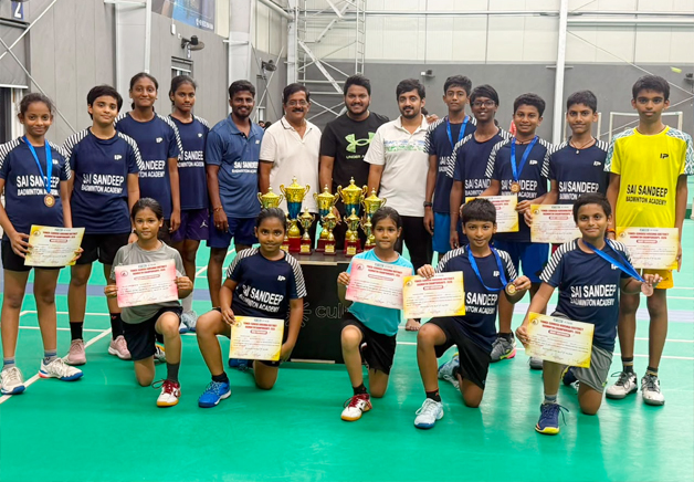 రాష్ట్రస్థాయి బ్యాడ్మింటన్ పోటీలకు సాయి సం బ్యాడ్మింటన్ అకాడమీ క్రీడాకారులు