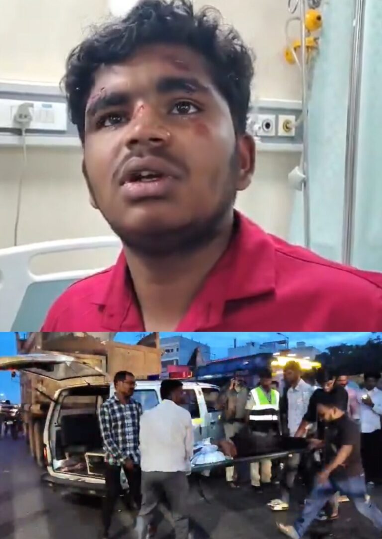 హైదరాబాద్: కూకట్పల్లి మెట్రో స్టేషన్ సమీపంలో బైక్ను లారీ ఢీకొనడంతో ఇద్దరు యువకులు మృతి చెందారు.